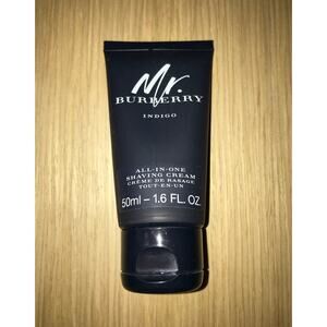 Mr. Burberry Indigo All in One Shaving Cream 50ml - 1.6 fl oz NEW